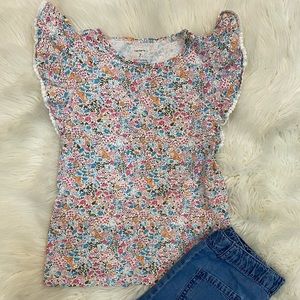 EUC Carter’s girls shorts and top sz7